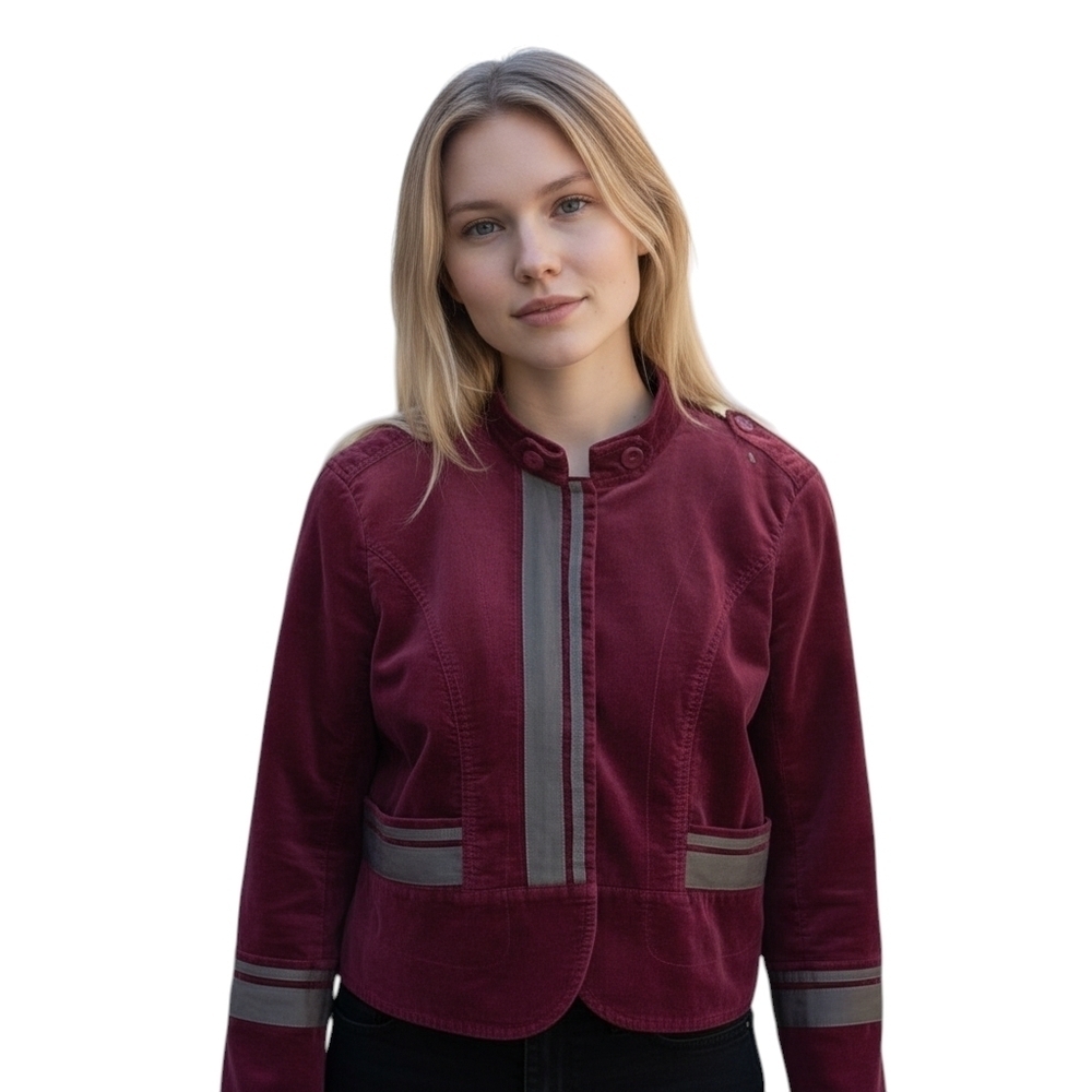 Sundance Burgundy Velvet Jacket